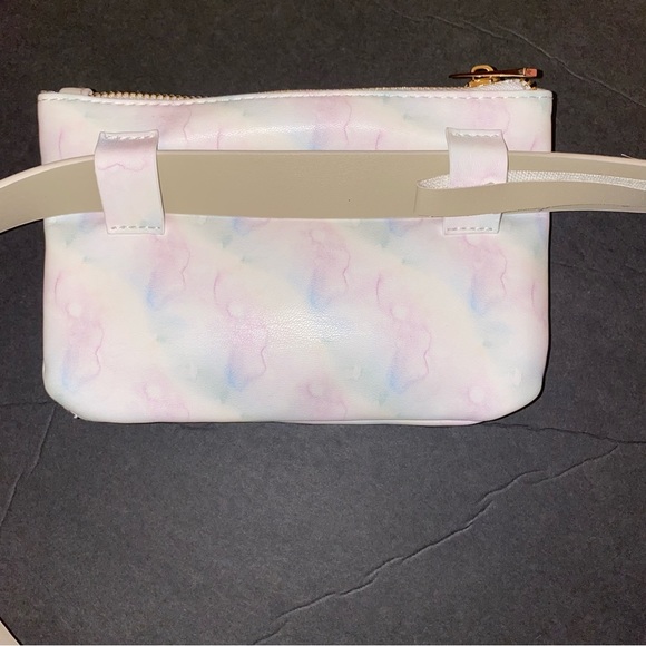 Juicy COUTURE LOGO RAINBOW WHITE FANNY PACK BELT TRAVEL BAG - Picture 5 of 5